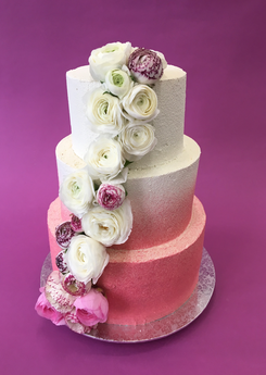 Wedding Cake rose dégradé