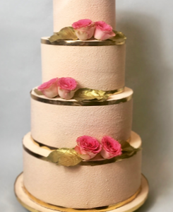 Wedding cake golden