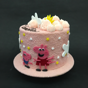 Gâteau d'anniversaire Peppa Pig, gâteau Peppa Pig en pâte à sucre