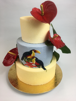 Gâteau anniversaire tropical